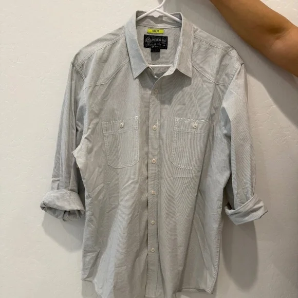 American Rag Shirts American Rag Striped Buttoned Up Long